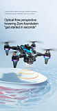K12Max Brushless Obstacle Avoidance Drone with Screen Controller, HD Aerial Photography Quadcopter RC Airplane with Optical Flow Dual Lens & Lights