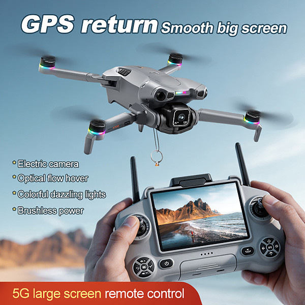 K900 MAX GPS Brushless Quadcopter, 1080P HD Aerial Photography Obstacle Avoidance RC Drone with 4.5-Inch Screen Controller