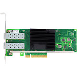 PCIe x8 10G Dual Port Fiber NIC, X710-BM2 Chip SFP+ Server Network Card X710-DA2 Compatible