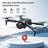 K21MAX Brushless Quadcopter HD Aerial Photography RC Airplane With Brushless Motor Large Screen Controller, LED Marquee Lights & Optical Flow Dual Lens