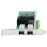 PCIe x8 10G Dual Port Fiber NIC, X710-BM2 Chip SFP+ Server Network Card X710-DA2 Compatible