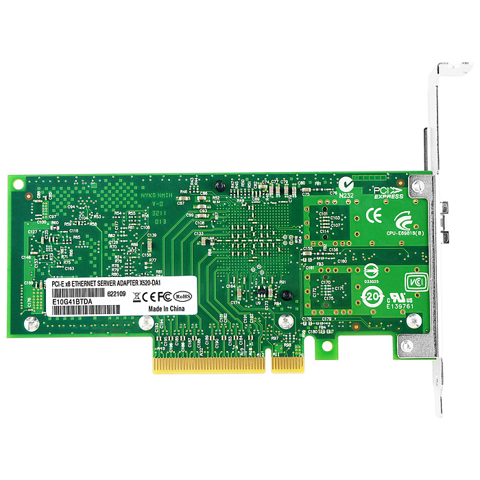 Intel 82599 X520-DA1 10G Single Port Fiber Network Card PCIe x8 Desktop PXE Boot Diskless System for Internet Cafe