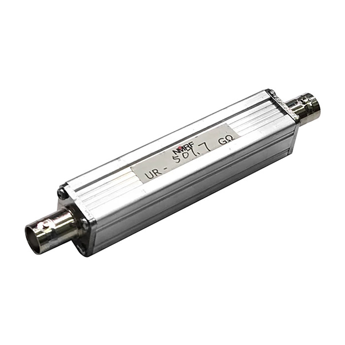 500g Ω (500kM Ω)/2W ultra-high resistance resistor with compact aluminum alloy shell and BNC interface