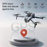 K18Max GPS HD Aerial Photography Drone with 4.5-Inch Screen Controller, Brushless Smart Obstacle Avoidance RC Aircraft