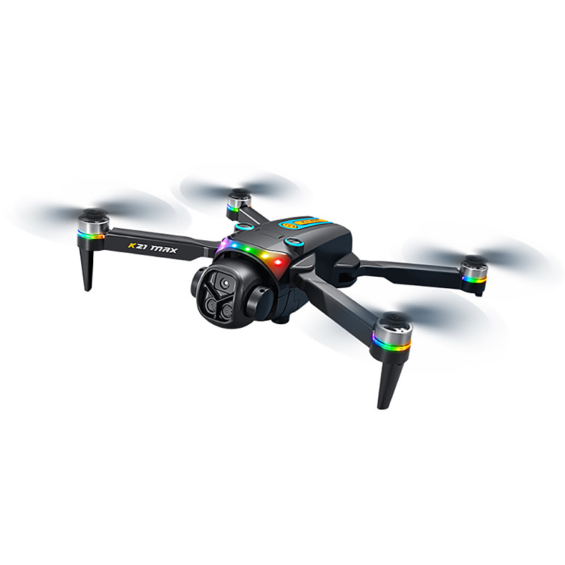 K21MAX Brushless Quadcopter HD Aerial Photography RC Airplane With Brushless Motor Large Screen Controller, LED Marquee Lights & Optical Flow Dual Lens