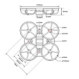 (BETAFPV）Meteor65 Pro II Brushless Whoop Frame For Drone Accessories