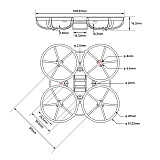 (BETAFPV）Meteor75 Pro II Brushless Whoop Frame For replacing drone accessories