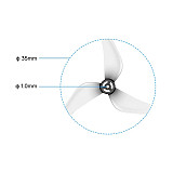 4PCS (BETAFPV）Gemfan 1409 3-Blade Propellers 1.0mm Shaft For Meteor65 Pro II O4