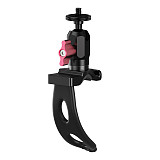 XT-XINTE 1/4 ball head clamp seat/aluminum alloy C-shaped power clamp/bracket/suction cup photography accessory suitable for DJI Pocket 4P/4/3