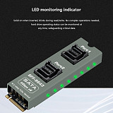 (PHDK) PH5183PLUS M.2 M-Key to 2x SFF-8643 Storage Expansion Card, 8-Port SATA 6Gbps HDD Controller Adapter for Desktop & Server