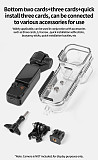 XT-XINTE Waterproof Diving Housing for DJI Pocket 3 & 4, 50M Deep Dive Protective Case with Cold Shoe & Dual Cold Shoe Mounts, Anti-Corrosion Shockproof Underwater Shell for Action Camera Accessories