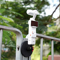 XT-XINTE 1/4 ball head clamp seat/aluminum alloy C-shaped power clamp/bracket/suction cup photography accessory suitable for Insta360 Luna Ultra