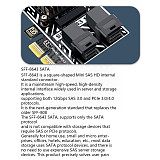 PH5083 PCIe 3.0 to 2x SFF-8643 Storage Expansion Card, 8-Port SATA 6Gbps HDD Controller Adapter for Desktop & Server