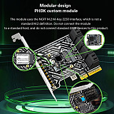 PH5081 PCIe 3.0 to 8-Port SATA 6Gbps HDD Expansion Card Bracket Storage Controller Adapter for Desktop & Server