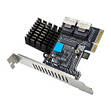 (PHDK) PH5087 PCIe 3.0 to 2x SFF-8087 Storage Expansion Card, 8-Port SATA 6Gbps HDD Controller Adapter for Desktop & Server
