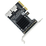 (PHDK) PH5087 PCIe 3.0 to 2x SFF-8087 Storage Expansion Card, 8-Port SATA 6Gbps HDD Controller Adapter for Desktop & Server