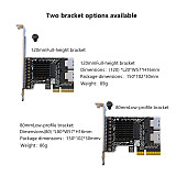 (PHDK) PH5087 PCIe 3.0 to 2x SFF-8087 Storage Expansion Card, 8-Port SATA 6Gbps HDD Controller Adapter for Desktop & Server