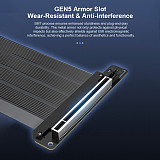 PCIe 5.0 x16 GPU Riser Extension Cable, Universal PCIe Gen5 Graphics Card Extender with Broad Chassis Compatibility