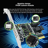 PH5083 PCIe 3.0 to 2x SFF-8643 Storage Expansion Card, 8-Port SATA 6Gbps HDD Controller Adapter for Desktop & Server