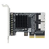 (PHDK) PH5087 PCIe 3.0 to 2x SFF-8087 Storage Expansion Card, 8-Port SATA 6Gbps HDD Controller Adapter for Desktop & Server