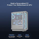 PCIe 5.0 x16 GPU Riser Extension Cable, Universal PCIe Gen5 Graphics Card Extender with Broad Chassis Compatibility