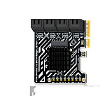PH5081 PCIe 3.0 to 8-Port SATA 6Gbps HDD Expansion Card Bracket Storage Controller Adapter for Desktop & Server