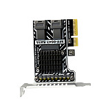 PH5083 PCIe 3.0 to 2x SFF-8643 Storage Expansion Card, 8-Port SATA 6Gbps HDD Controller Adapter for Desktop & Server