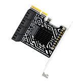 PH5081 PCIe 3.0 to 8-Port SATA 6Gbps HDD Expansion Card Bracket Storage Controller Adapter for Desktop & Server