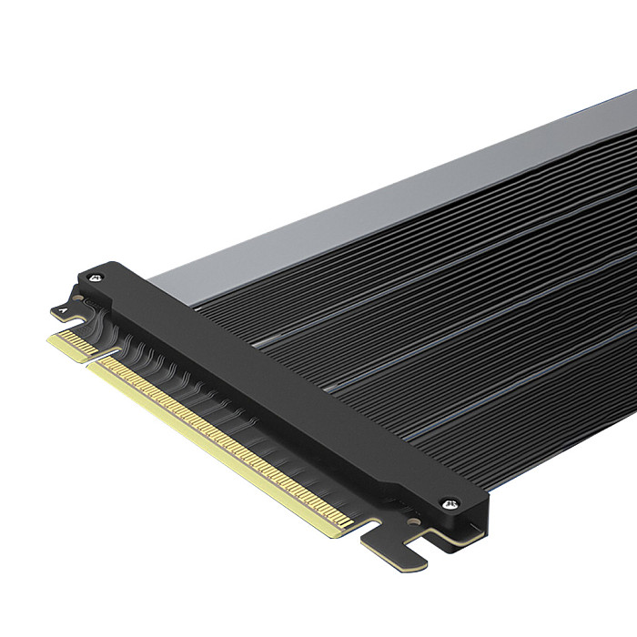 PCIe 5.0 x16 GPU Riser Extension Cable, Universal PCIe Gen5 Graphics Card Extender with Broad Chassis Compatibility