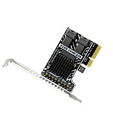 PH5083 PCIe 3.0 to 2x SFF-8643 Storage Expansion Card, 8-Port SATA 6Gbps HDD Controller Adapter for Desktop & Server