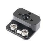Extension Mini NATO Sliding Bar with 1/4  / 3/8  Screws, Camera Cage Mounting Accessory for Photography