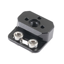 Extension Mini NATO Sliding Bar with 1/4  / 3/8  Screws, Camera Cage Mounting Accessory for Photography