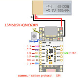 (FrSky) LSM6DSV + QMC6309 Tracking Module, Suitable for Robot Training of SlimeVR, Smol Slime and Other Devices