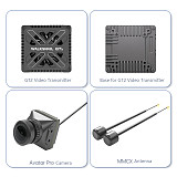 (Walksnail) GT2 2W High-Definition Digital Video Transmission Kit, High Power Long Range Night Vision FPV Transmitter Receiver Set