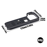 Quick Release Single Base Plate, Aluminum Quick Detach Base Handle Compatible with Sony A9 / A7III / A7R3 Cameras