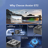 (Walksnail) GT2 2W High-Definition Digital Video Transmission Kit, High Power Long Range Night Vision FPV Transmitter Receiver Set