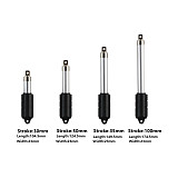 KT1359-8KG High Speed Mini Electric Linear Actuator 12V Multi Stroke Lifting Rod With Limit Protection