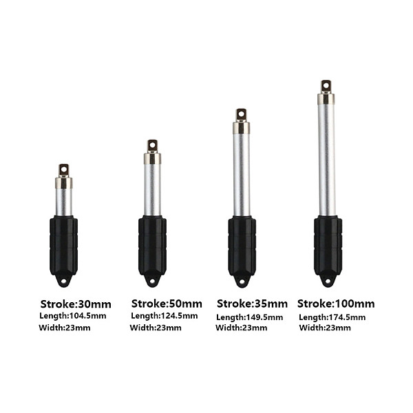 KT1359-8KG High Speed Mini Electric Linear Actuator 12V Multi Stroke Lifting Rod With Limit Protection