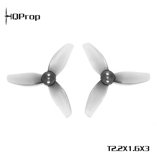 (HQProp) 2CW + 2CCW T2.2X1.6X3 3-Blade PC Propeller For FPV Drone