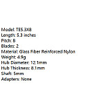 2PCS HQProp TE 5.3X8E Electric Propeller(CW/CCCW) Glass Fiber Nylon Propeller For Drone