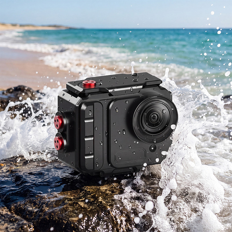 Aluminum 80M Waterproof Dive Case For Insta360 GO Ultra Magnetic Quick Release Horizontal Vertical Shooting Shell With 1/4 Arri-Standard Positioning Hole