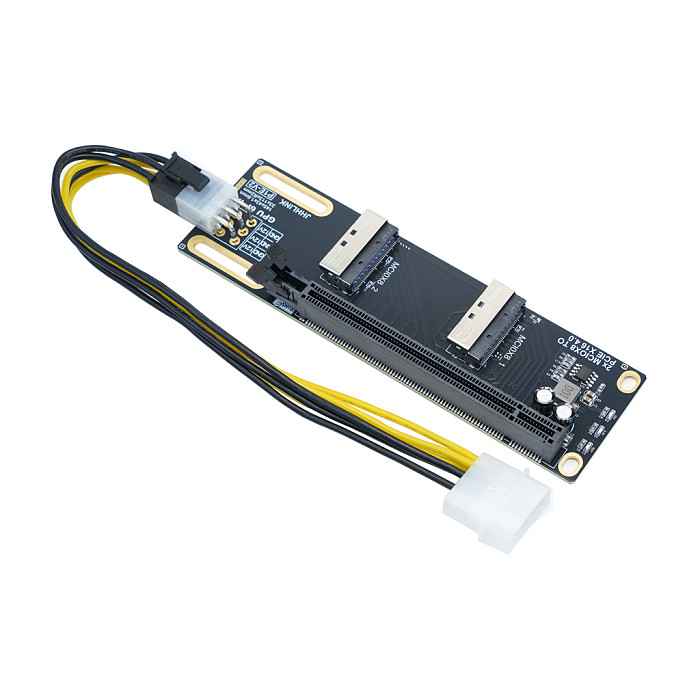 Dual Port MCIO X8 To PCIe X16 Gen4 4.0 High Speed Server Expansion Card, PCB Circuit Board PCIe Adapter Converter Card