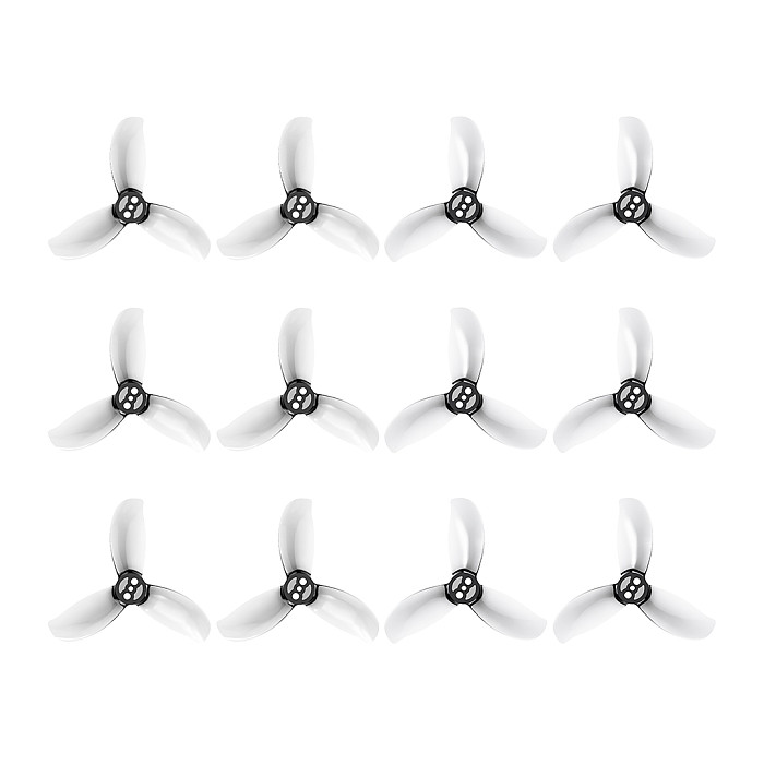 4PCS/12PCS Betafpv Gemfan D2.2-3B 3-Blade 1.5mm Shaft Clear Grey Propellers For Pavo20 Pro II Complete Drone
