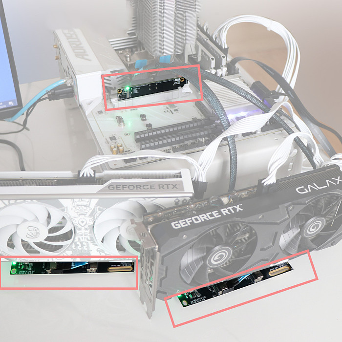 MCIO X8 Cable PCIe 4.0 / PCIe 5.0 High Speed Server Connecting Wire, Gen4/Gen5 Straight Male To Male 74Pin MCIOX8GEN4/ MCIOX8GEN5 Cable