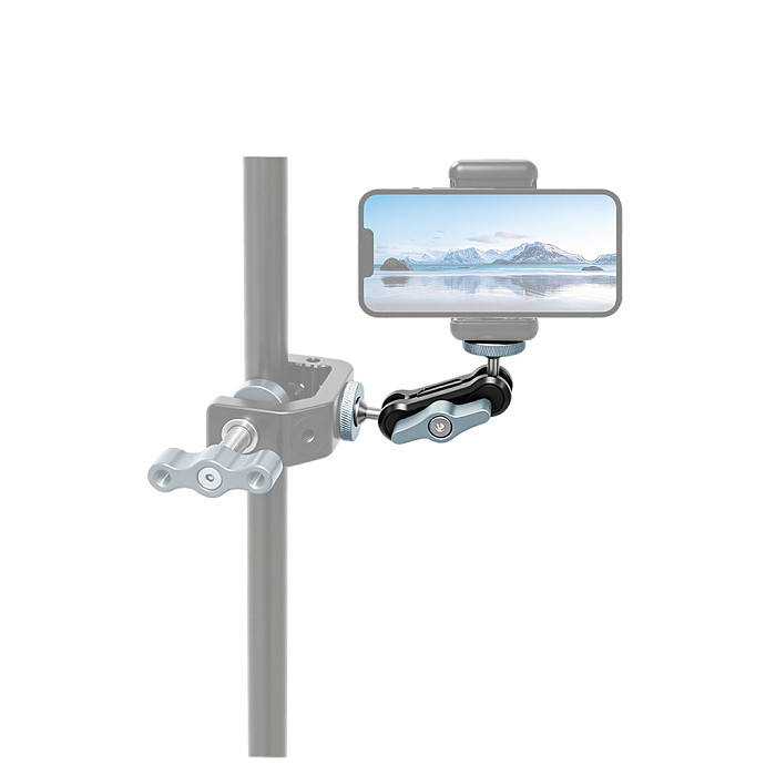 Mini Magic Arm with Dual Ball Heads & 1/4  Thread, Articulating Extension Arm for Tripod, Monitor & Camera Cage Mounting Accessory