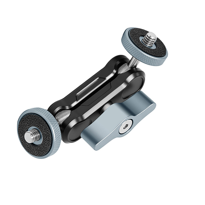 Mini Magic Arm with Dual Ball Heads & 1/4  Thread, Articulating Extension Arm for Tripod, Monitor & Camera Cage Mounting Accessory