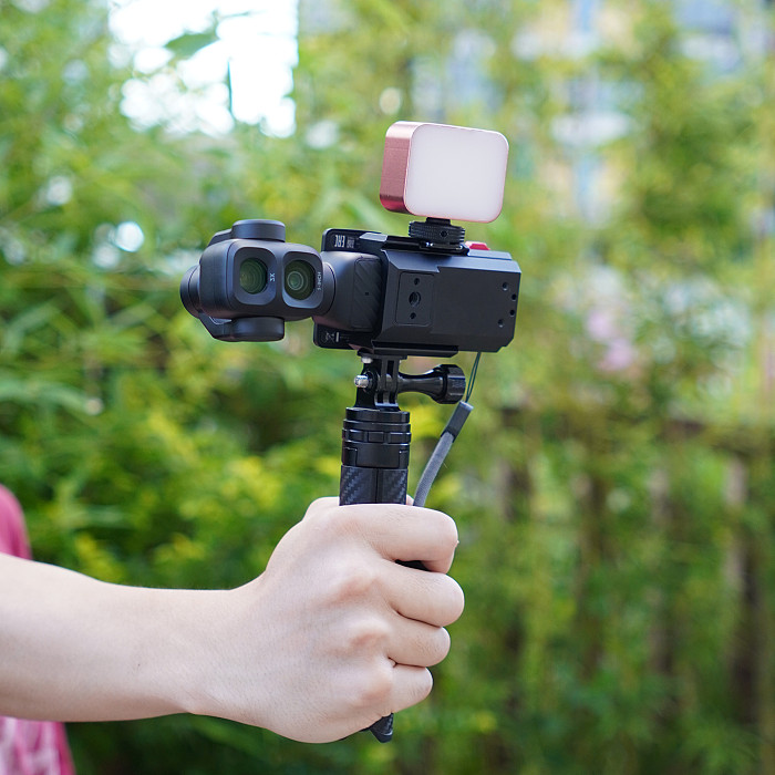 XT-XINTE Aluminum Alloy Expansion Frame & Camera Cage for DJI Osmo Pocket 4P/4/3, Quick Release Mounting Accessory