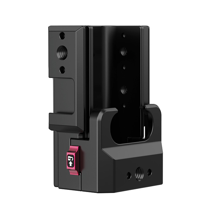 XT-XINTE Aluminum Camera Cage & Quick-Release Shoulder Strap Clip Bundle for DJI Pocket 4P/4/3 With 1/4  ARRI-Standard Locating Holes