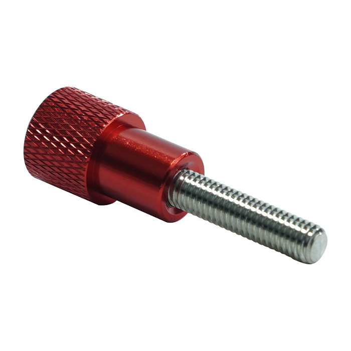 Red Knurled Thumb Screw M5x20-D12-20, Aluminum Stainless Steel Adjustable Mount for Insta360 ONE R GoPro 9 8 MAX DJI Osmo Action AKASO EK7000 4K