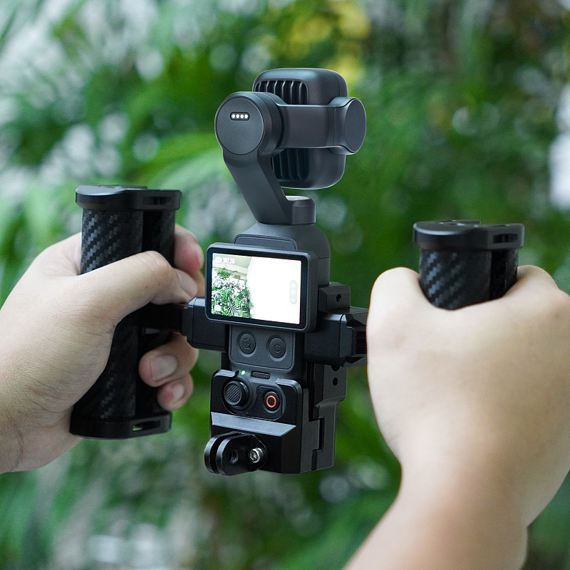 XT-XINTE Aluminum Alloy Expansion Frame & Camera Cage for DJI Osmo Pocket 4P/4/3, Quick Release Mounting Accessory